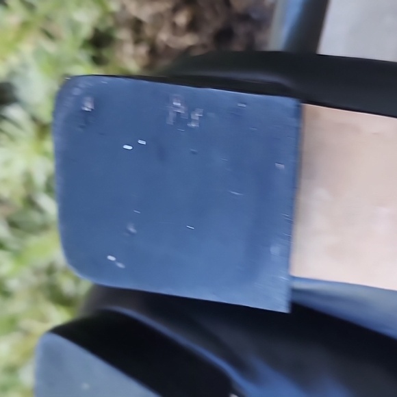 TORY BURCH Black Minnie Embellished Ballerina Low Block Heels #33634 Size 8 - Picture 9 of 12